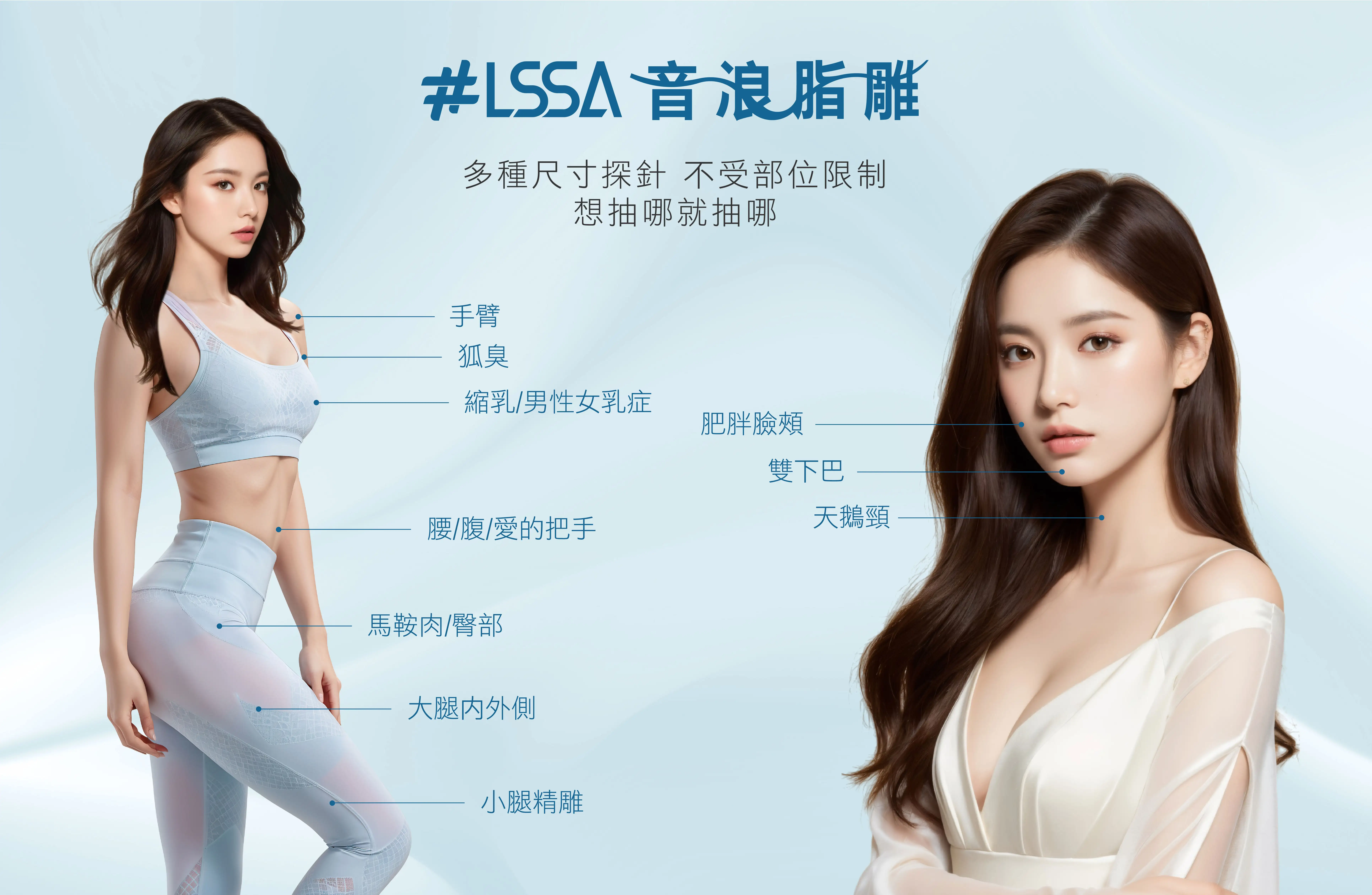 LSSA音浪脂雕身體部位介紹